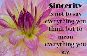 sincerity