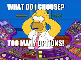 Image result for options and choices in cartoon