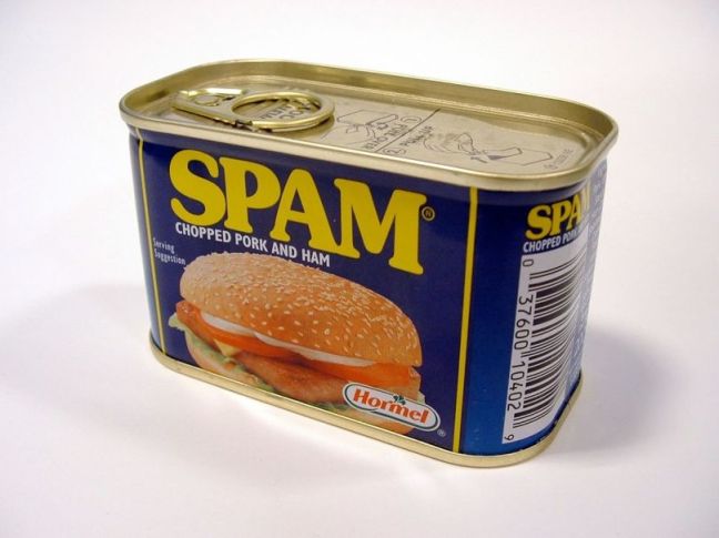 A picture of a tin of spam